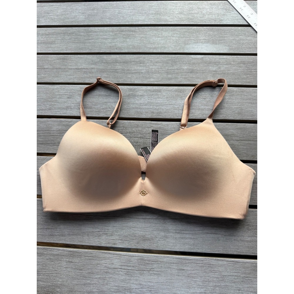 Victoria's Secret So Obsessed Smooth Wireless Push-Up Bra 36B nude